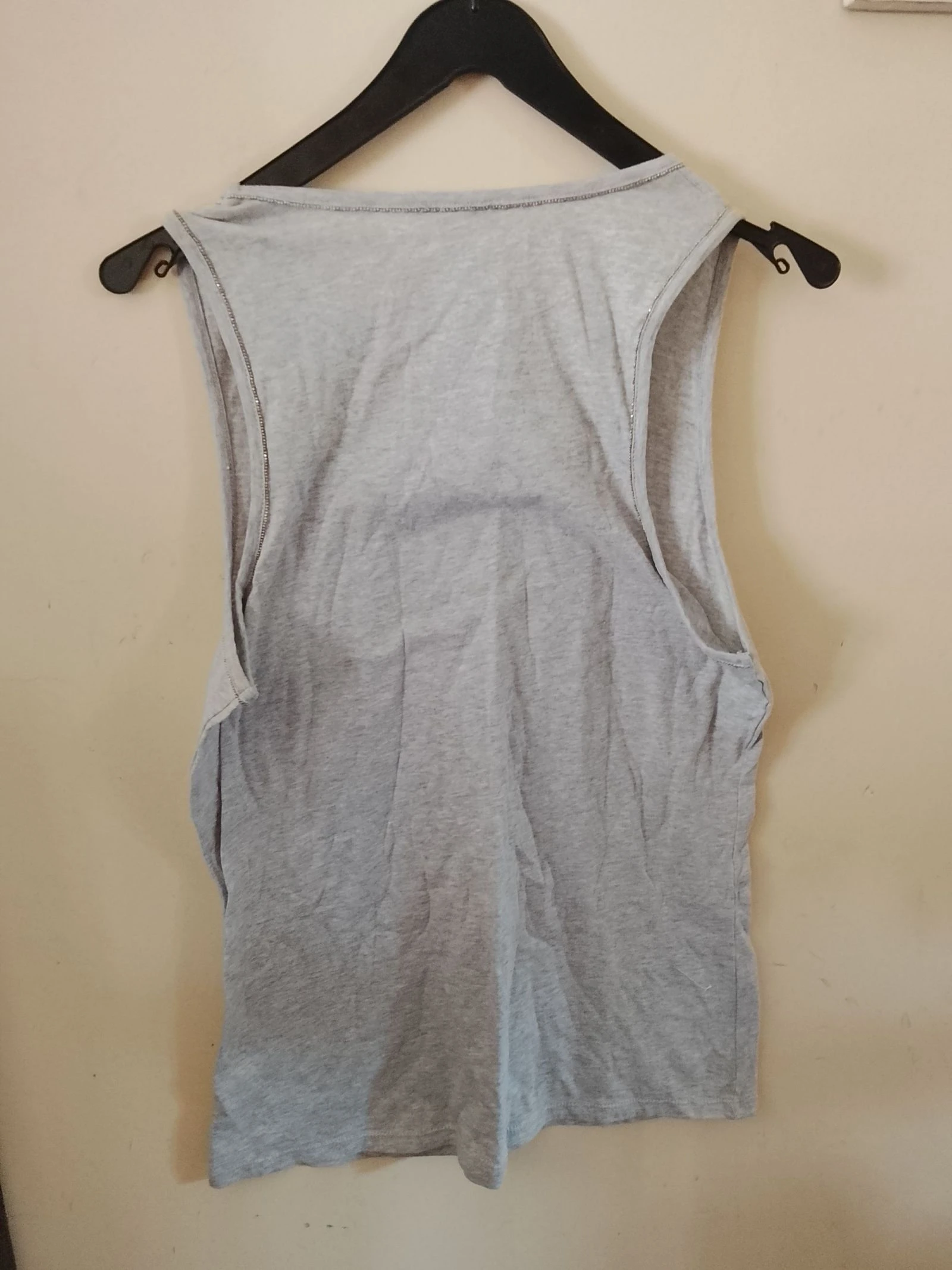 👒 NEW SIZE 40 Pearl gray and silver trim tank top Tex 👒 – photo 5
